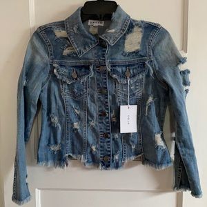 CELLO “Bad Girl Good Vibes” Denim Jacket (NWT)